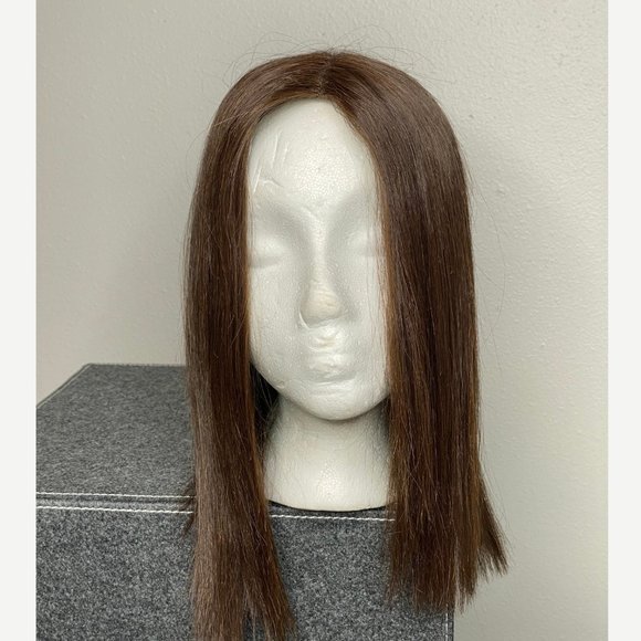 DIMPLES Hair Topper Synthetic Hair Clio 14 - Dark Chocolate - Picture 2 of 5